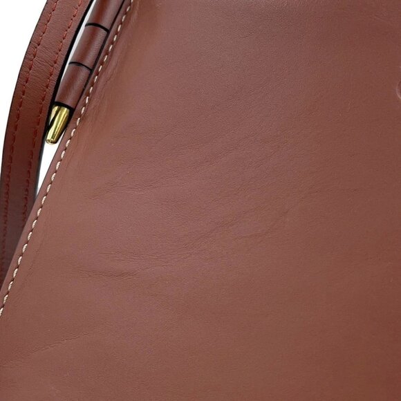 LOEWE Gate pocket Shoulder Bag Leather Brown - Picture 6 of 16